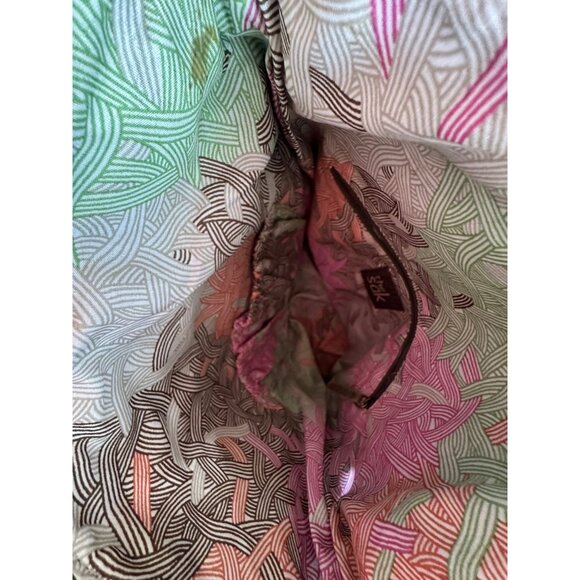 The Sak Olive Green Leather Crossbody Bag With Adjustable Strap & Multiple Zippe - Picture 12 of 16